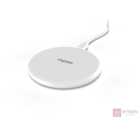Rapoo 217721 "XC105" 10W vezeték nélküli fehér mobiltelefon töltő