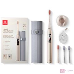   Xiaomi Oclean X Pro Digital Set szónikus arany elektromos okos fogkefe szett