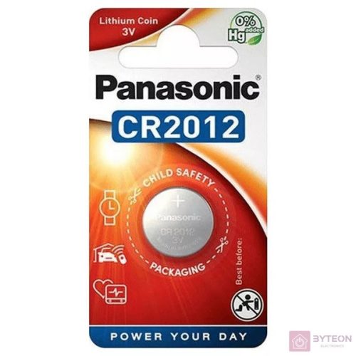 Panasonic CR2012 3V lítium gombelem 1db/csomag