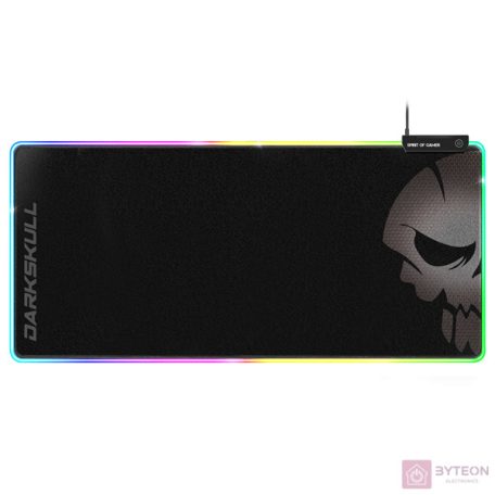 Spirit of Gamer Darkskull RGB XXXL fekete gamer egérpad