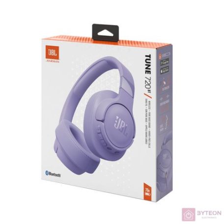 JBL T720BTPUR Bluetooth lila fejhallgató