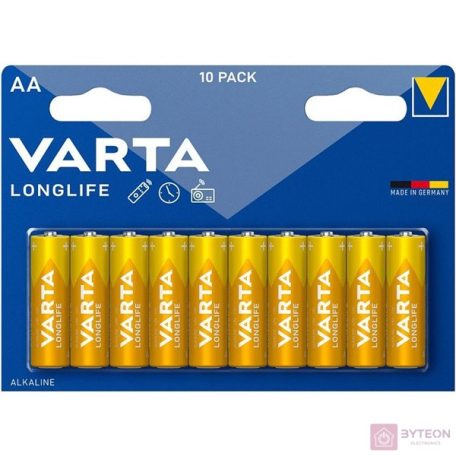Varta 4106101461 Longlife AA (LR06) alkáli ceruza elem 10db/bliszter
