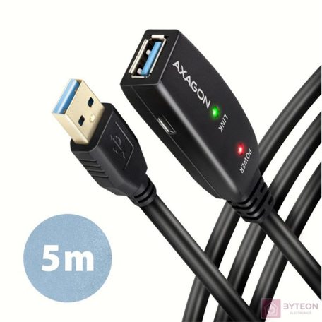 Axagon ADR-305 5m USB 3.2 Gen 1 A apa - anya aktív repeater kábel