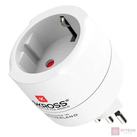 SKROSS csatlakozó átalakító Svájc/Olaszország/Brazilia utazóknak