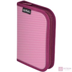 Herlitz  2-klapnis üres pink tolltartó