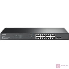   TP-Link TL-SG2218P JetStream 16xGbE PoE+ LAN, 2xGbE SFP port smart menedzselhető PoE+ switch