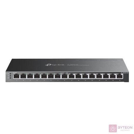 TP-Link TL-SG2016P JetStream 8xGbE LAN, 8xGbE PoE LAN smart menedzselhető PoE+ switch