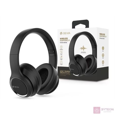 Devia ST379512 fekete bluetooth fejhallgató