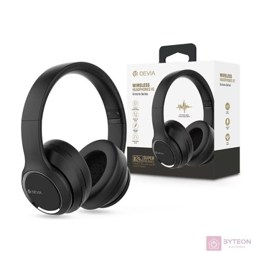 Devia ST379512 fekete bluetooth fejhallgató