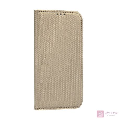 Haffner PT-5845 iPhone 12/12 Pro arany bőr oldalra nyíló tok