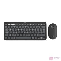   Logitech Pebble 2 Combo for Mac vezeték nélküli grafit billentyűzet + egér