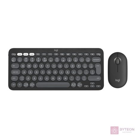 Logitech Pebble 2 Combo for Mac vezeték nélküli grafit billentyűzet + egér