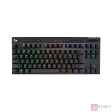 Logitech G PRO X TKL LIGHTSPEED US vezeték nélküli RGB fekete gamer billentyűzet