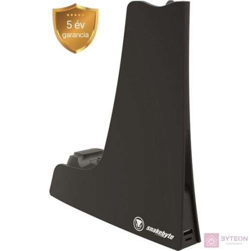 Snakebyte PS5 Dual Charge 5 & Headset Stand fekete töltőállomás