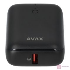   AVAX PB105B MINI 10000mAh Type C/PD 20W+QC 22.5W gyorstöltő fekete powerbank