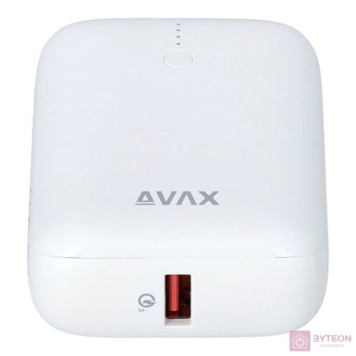 AVAX PB105W MINI 10000mAh Type C/PD 20W+QC 22.5W gyorstöltő fehér powerbank