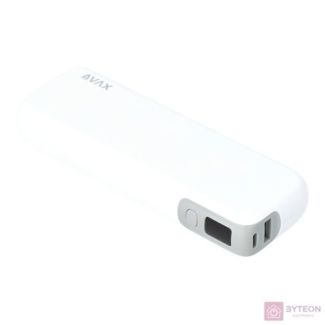 AVAX PB106W LEISURE 15000mAh Type C/PD 30W+QC 18W gyorstöltő fehér powerbank