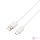 AVAX CB103W PURE 1m 2,1A USB A-Type-C fehér adat- és töltőkábel