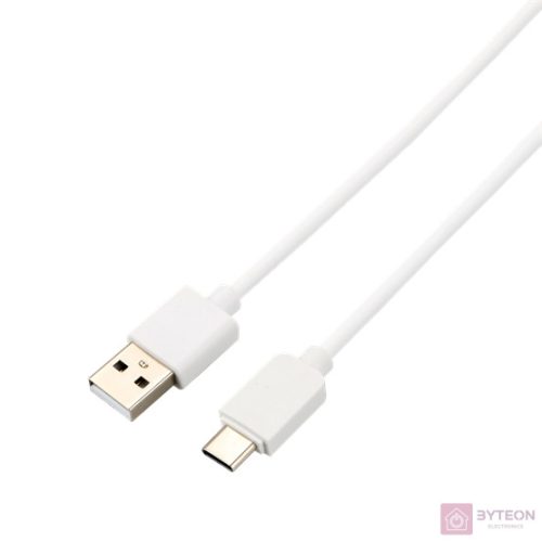 AVAX CB103W PURE 1m 2,1A USB A-Type-C fehér adat- és töltőkábel