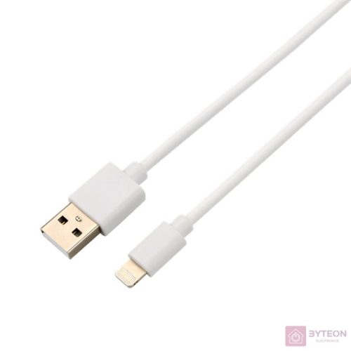 AVAX CB104W PURE 1m 2,1A USB A-Lightning fehér adat- és töltőkábel
