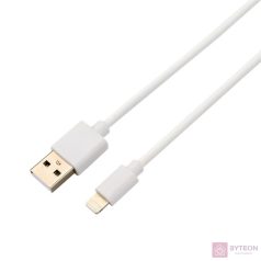   AVAX CB124W PURE 2m 2,1A USB A-Lightning fehér adat- és töltőkábel