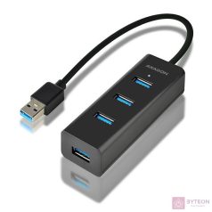 HUB Axagon HUE-S2B 4-port [USB3.0] - Fekete