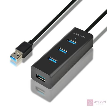 HUB Axagon HUE-S2BL 4-port [USB3.0] - Fekete