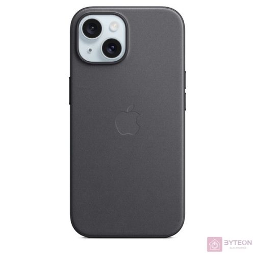 Apple MT393ZM/A iPhone 15 FineWoven Case fekete MagSafe hátlap