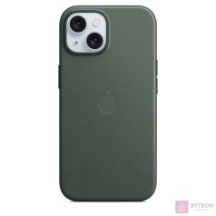   Apple MT3J3ZM/A iPhone 15 FineWoven Case Evergreen MagSafe hátlap