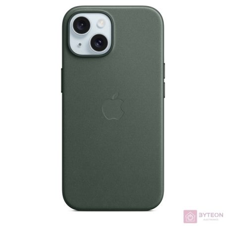 Apple MT3J3ZM/A iPhone 15 FineWoven Case Evergreen MagSafe hátlap