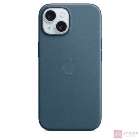 Apple MT3G3ZM/A iPhone 15 FineWoven Case Pacific Blue MagSafe hátlap