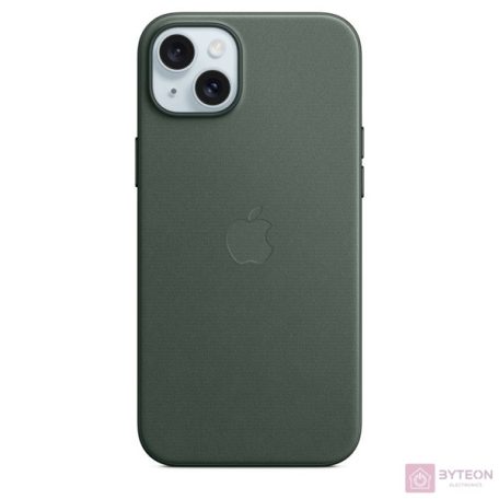 Apple MT4F3ZM/A iPhone 15 Plus FineWoven Case Evergreen MagSafe hátlap