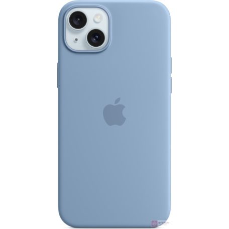 Apple MT193ZM/A iPhone 15 Plus Silicon Case Winter Blue szilikon MagSafe hátlap