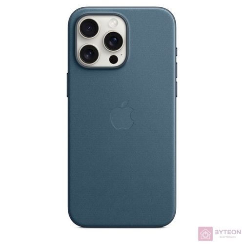 Apple MT4Y3ZM/A iPhone 15 Pro Max FineWoven Case Pacific Blue MagSafe hátlap