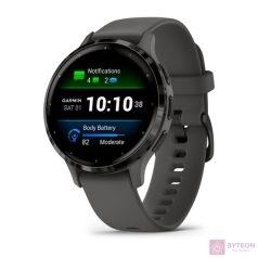   Garmin Venu 3S szürke, szürke kerettel, szilikon szíjjal okosóra