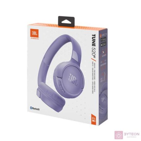 JBL T520 BT Bluetooth lila fejhallgató