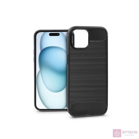 Haffner PT-6857 Apple iPhone 15 Carbon fekete szilikon hátlap