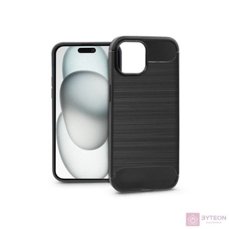 Haffner PT-6858 Apple iPhone 15 Plus Carbon fekete szilikon hátlap
