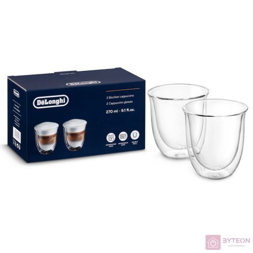 DeLonghi DLSC311 cappuccino üvegpohár, 2 db