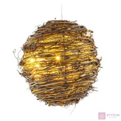   Retlux RXL 240 20 LED/30cm/3x AA/meleg fehér rattan labda karácsonyi dekoráció