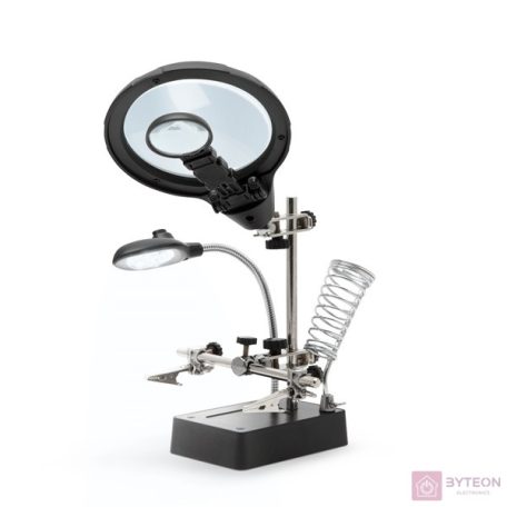 PRC Paneltartó nagyítóval és krokodilcsipeszekkel