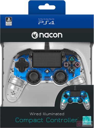 Nacon Compact PS4 átlátszó-halványkék vezetékes kontroller