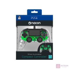   Nacon Compact PS4 átlátszó-halványzöld vezetékes kontroller