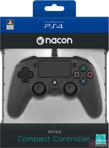 Nacon Compact PS4 fekete vezetékes kontroller