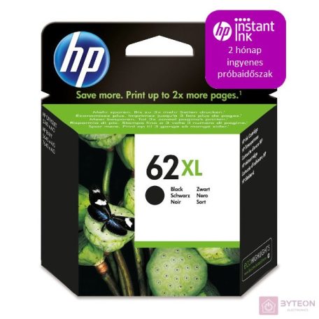 HP 62 (C2P05AE) - Fekete, nagy kapacitású