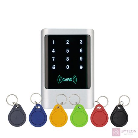 KIT-CON-M1/125kHz/6db CON-TAG-el/IP65/Kültéri/fém/RFID/olvasó és kódzár