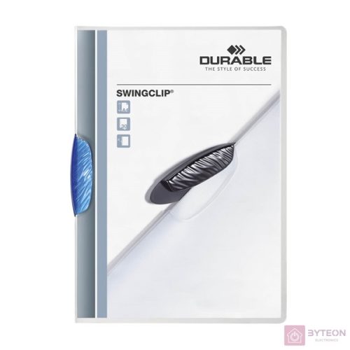Durable Swingclip A4 30lapos kék clip-mappa