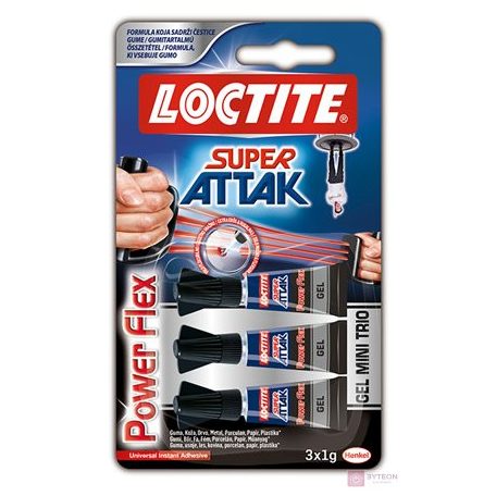 Henkel Loctite Super Bond Power Gél Mini Trio 3x1g pillanatragasztó