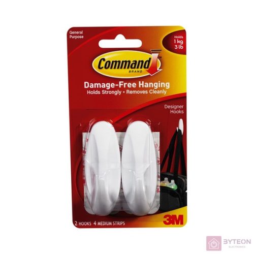 Command W17081 ragasztócsíkkal ovális 2db akasztó