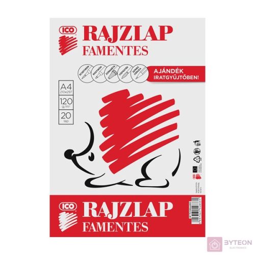 ICO Süni A4 famentes 20db rajzlap